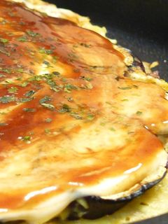 オクラ入りカレーお好み焼き。-レシピのメイン写真