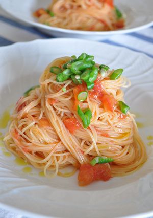 お店の味が簡単に♪トマトの冷製パスタ-レシピのメイン写真