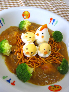 ✿ฺ可愛い親子鳥カレー✿ฺ-レシピのメイン写真
