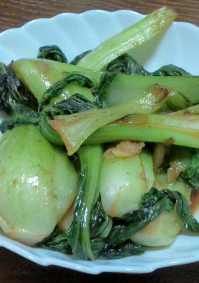 青梗菜の焼き煮-レシピのメイン写真