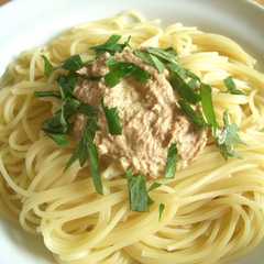 รูปของ 和風。ツナマヨパスタ