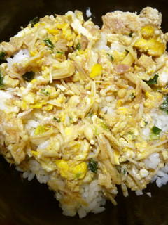 簡単えのきの麺つゆ丼♪-レシピのメイン写真