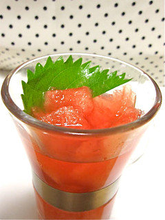 大葉と西瓜*飲むデザート-レシピのメイン写真