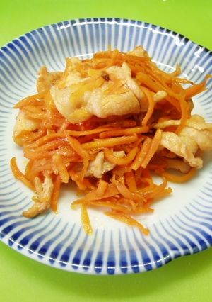 豚と人参のしょうが焼き-レシピのメイン写真