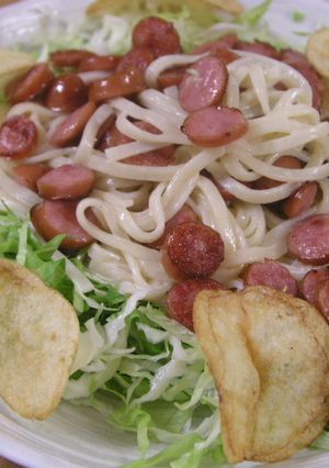 夏限定マヨポンサラダうどん♪-レシピのメイン写真
