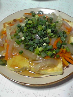 豆腐ステーキの野菜あんかけ-レシピのメイン写真
