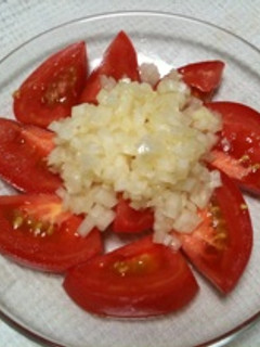 夏に元気UP!トマトの玉ねぎサラダ-レシピのメイン写真