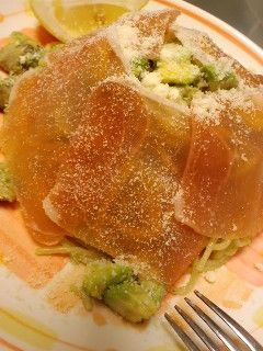 生ハムとアボカドのパスタ-レシピのメイン写真