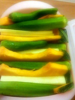 ルクエで蒸し夏野菜・柚子胡椒ドレッシング-レシピのメイン写真