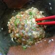 揚げ玉入り納豆