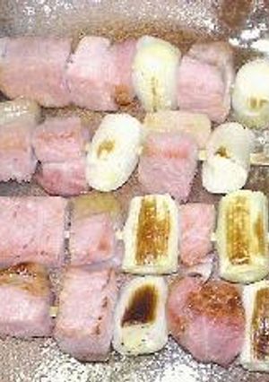 串焼きハム-レシピのメイン写真