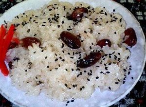 炊飯器にいれるだけ簡単おふかし（赤飯）-レシピのメイン写真