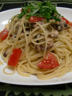 さば缶とトマトのパスタ♪-レシピのメイン写真