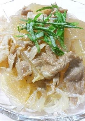 冬瓜と豚肉のピリ辛☆中華春雨あんかけ-レシピのメイン写真