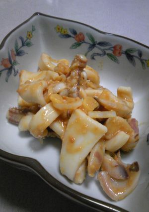 イカとねぎの酢味噌あえ-レシピのメイン写真