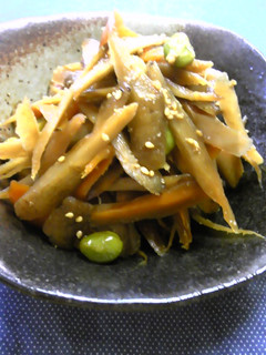 枝豆入きんぴらごぼう☆-レシピのメイン写真
