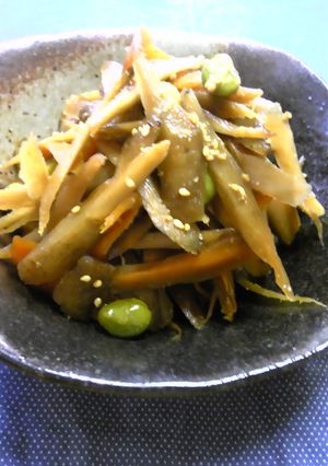 枝豆入きんぴらごぼう☆-レシピのメイン写真