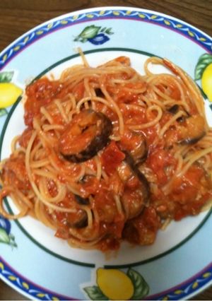 茄子とツナのトマトパスタ-レシピのメイン写真