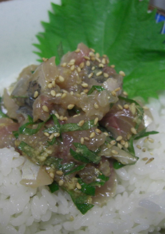 簡単！アジのたたき丼☆-レシピのメイン写真