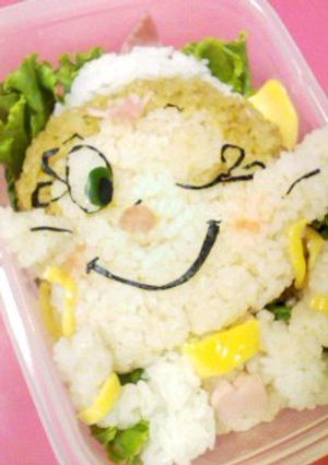 キャラ弁 あくびちゃん-レシピのメイン写真