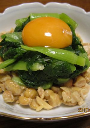 大粒納豆でニラ納豆-レシピのメイン写真