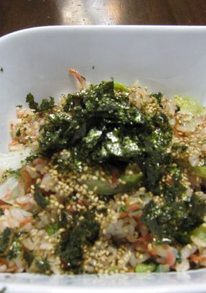 うめしそさっぱりレタスチャーハン-レシピのメイン写真