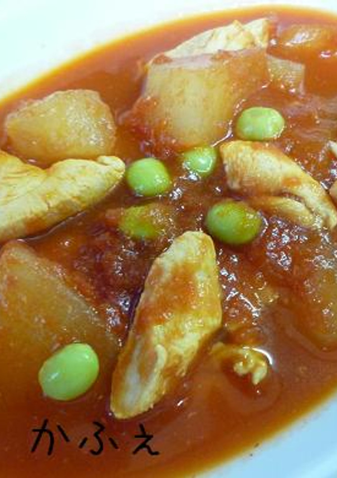鶏ととうがんのトマト煮-レシピのメイン写真