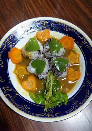 息子が頑張った4葉のカレー-レシピのメイン写真