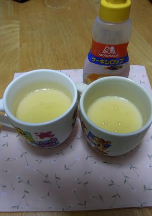 プリンのような豆乳ゼリー☆シロップがけ-レシピのメイン写真