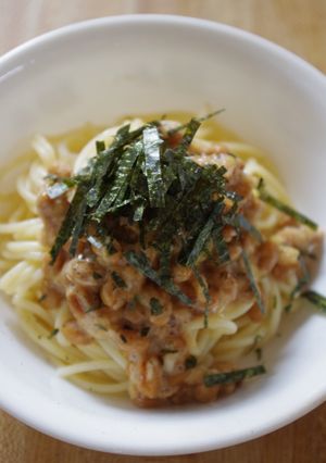 大根おろしで、ふわっと納豆パスタ-レシピのメイン写真