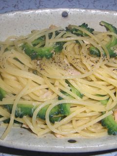 ゴーヤとツナのパスタ-レシピのメイン写真