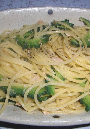 ゴーヤとツナのパスタ-レシピのメイン写真