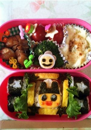 キャラ弁☆たまごっち「まめっち」弁当-レシピのメイン写真