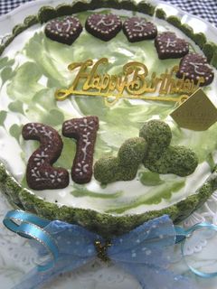 抹茶好きの♡抹茶と小豆のムースケーキ♡-レシピのメイン写真