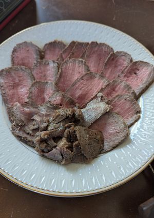 湯せんで手軽にローストビーフ-レシピのメイン写真