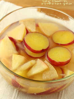 ひんやり♪サツマイモと林檎の蜂蜜レモン煮-レシピのメイン写真