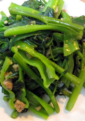 空芯菜の炒めもの/ 肉味噌ダレ応用編-レシピのメイン写真