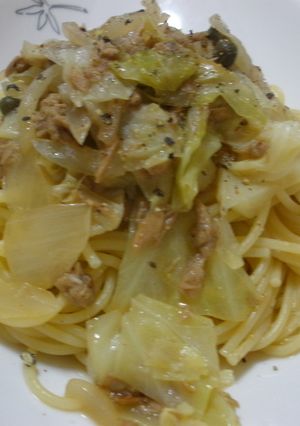 簡単キャベツとツナのパスタ-レシピのメイン写真