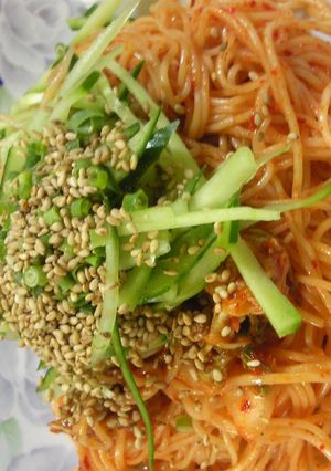 キムチそうめん-レシピのメイン写真
