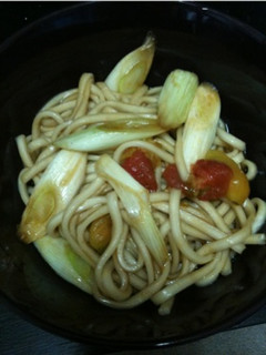 トマトとネギのソース焼うどん☆-レシピのメイン写真
