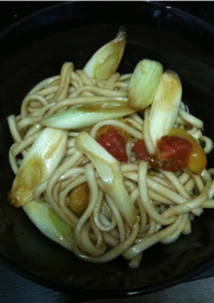 トマトとネギのソース焼うどん☆-レシピのメイン写真