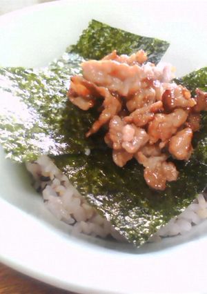 豚肉のりごはん-レシピのメイン写真
