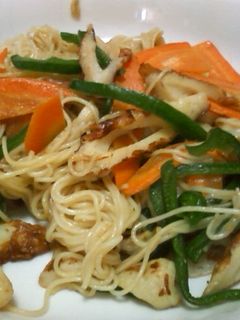 フライパン一つ!カレービーフン風そうめん-レシピのメイン写真