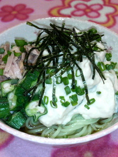 『わさび漬け豆腐の素麺』其の1-レシピのメイン写真