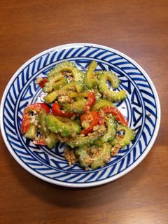 ゴーヤの豆板醤マヨ炒め-レシピのメイン写真