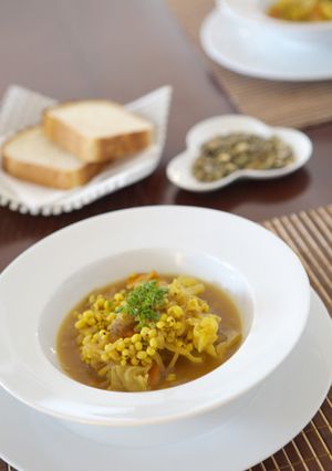 ハト麦の美白効果がうれしい、朝のスープ☆-レシピのメイン写真