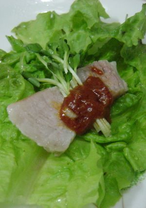 茹で豚　ポッサムのサムジャン-レシピのメイン写真