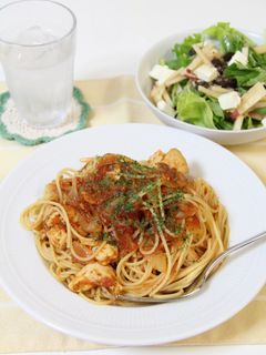 トマト煮込みの簡単パスタ-レシピのメイン写真