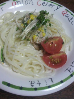 夏野菜とシーチキンの素麺サラダ-レシピのメイン写真