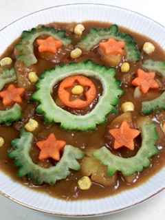 デコカレー ゴーヤで花火-レシピのメイン写真